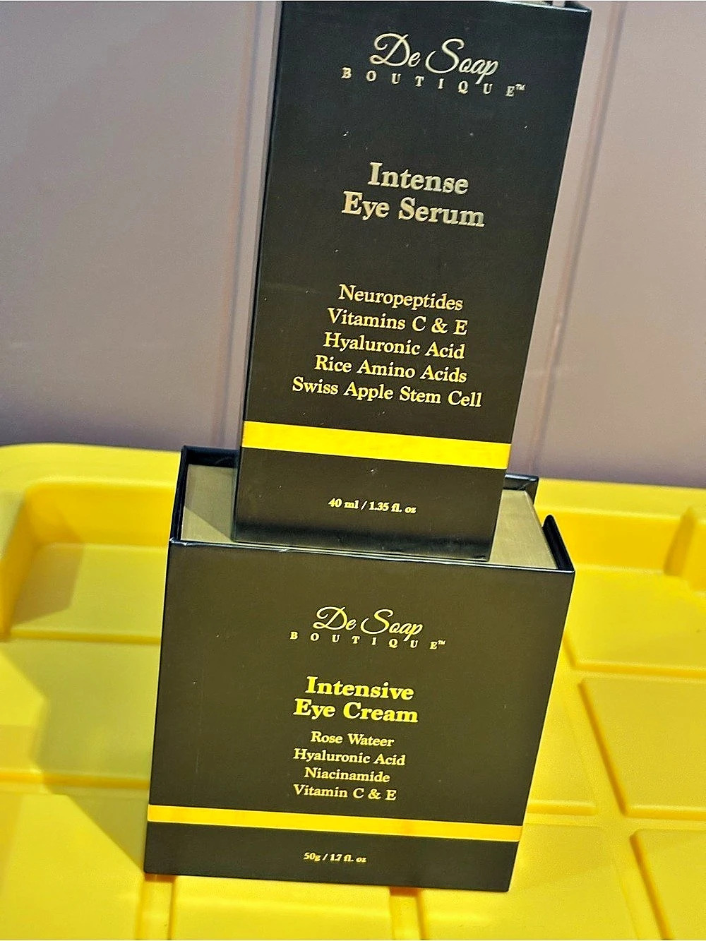 De Soap Boutique Intense Eye Serum and Intense Eye Cream Set